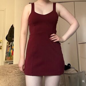 Silence + Noise Burgundy Sleeveless Dress